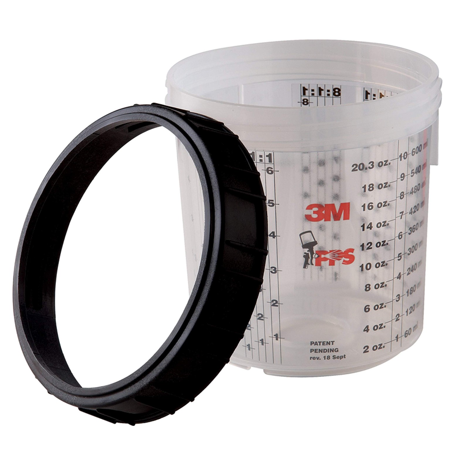 3M PPS (Original Series) Cup & Collar, 16115, Mini, 2 per carton