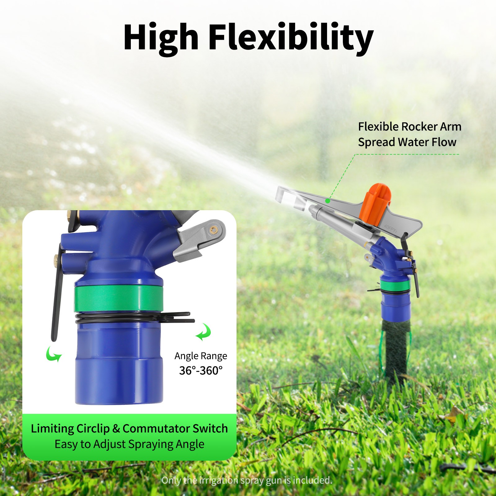 2.62“ Irrigation Sprinklers Agricultural Farm Irrigation Large Area Water Spray