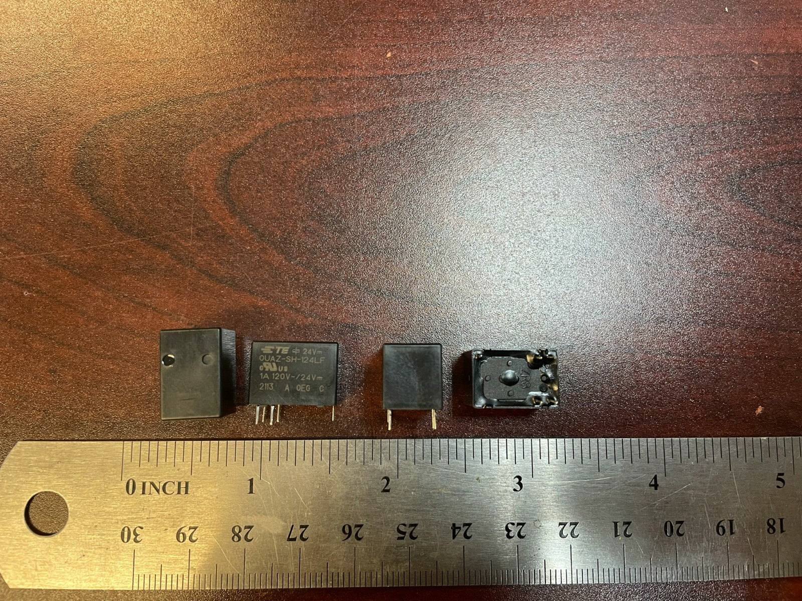 QTY-5 Signal Relay TE Connectivity 24VDC 1A 1-1721684-1 / OUAZ-SH-124LF,900