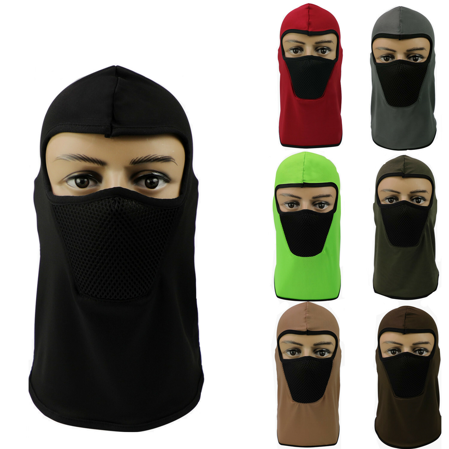 Unisex Balaclava Face Mask Fleece Ski Ninja Mask Outdoor Sport Sun Protection