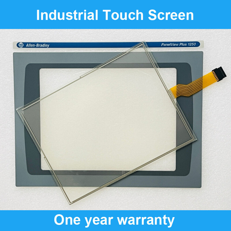 Touch Screen Glass Digitizer PanelView Plus 1250 2711P-T12C15D6+Overlay Film