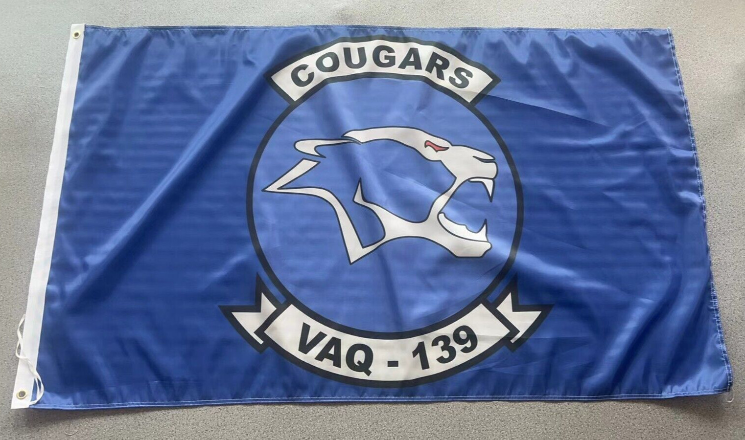 USN US NAVY VAQ-139 Cougars 3x5 ft Single-Sided Flag Banner