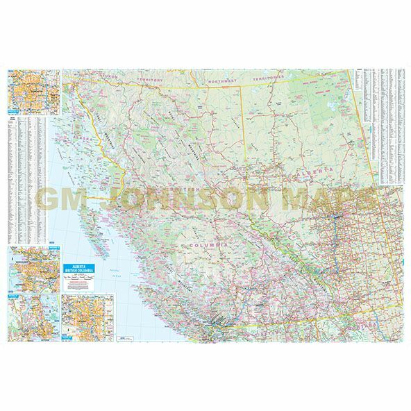 Road Map of Western Canada, by GMJ