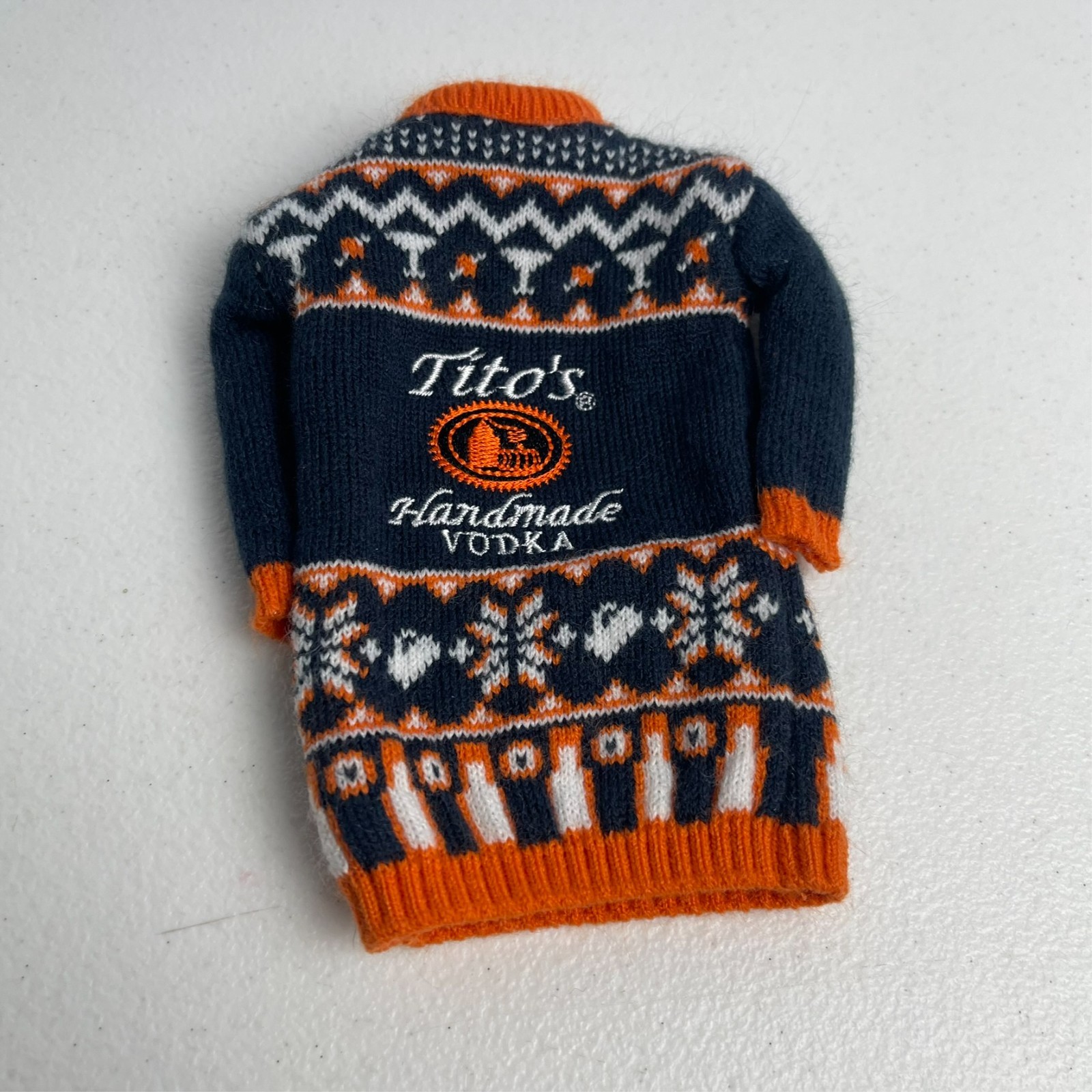 Tito's Handmade Vodka holiday bottle sweater
