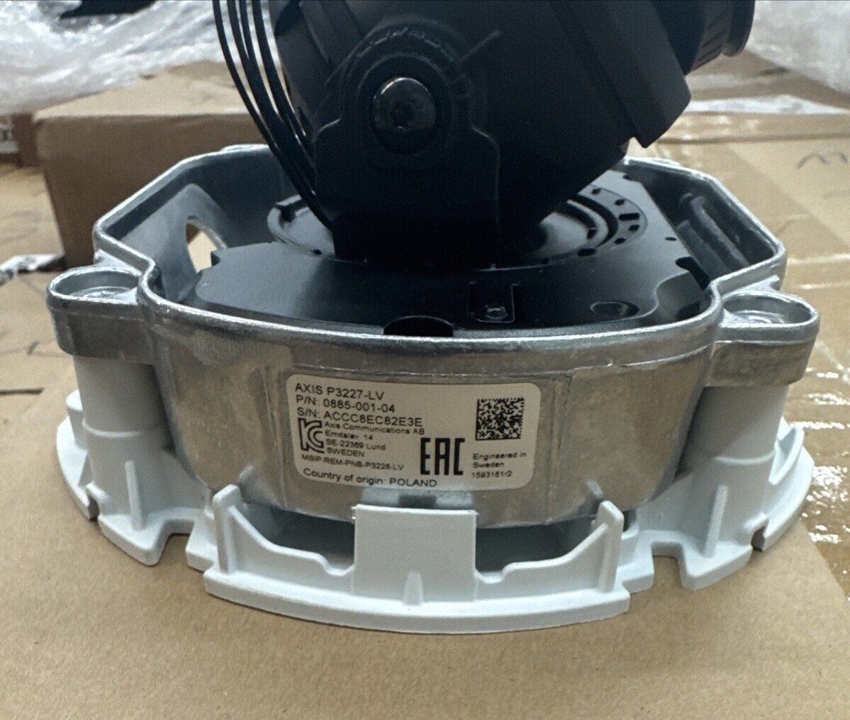 AXIS P3227-LV 5MP Indoor Infrared Network PoE Dome Camera White ***