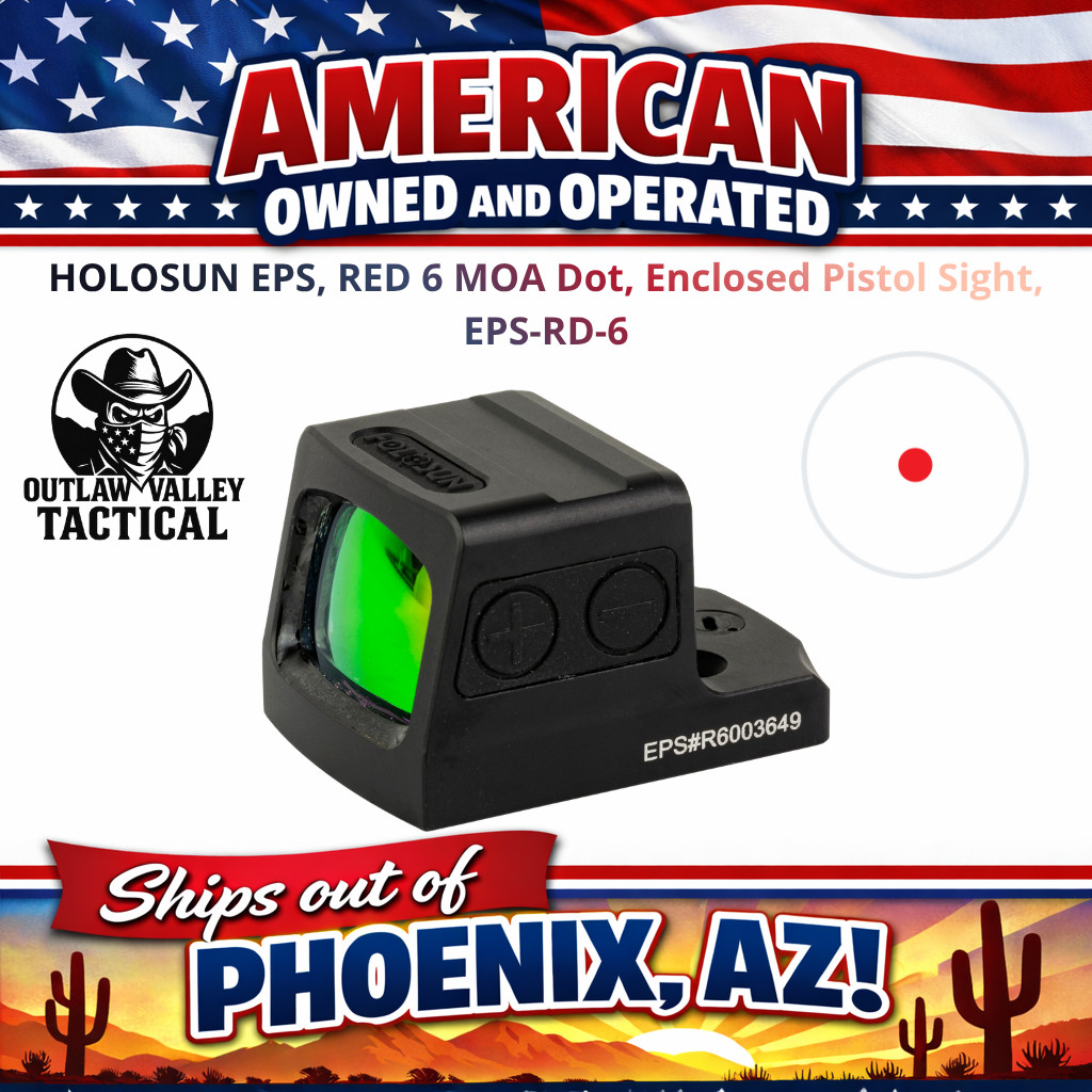 Holosun Enclosed EPS Red Dot - 6 MOA (EPS-RD-6)