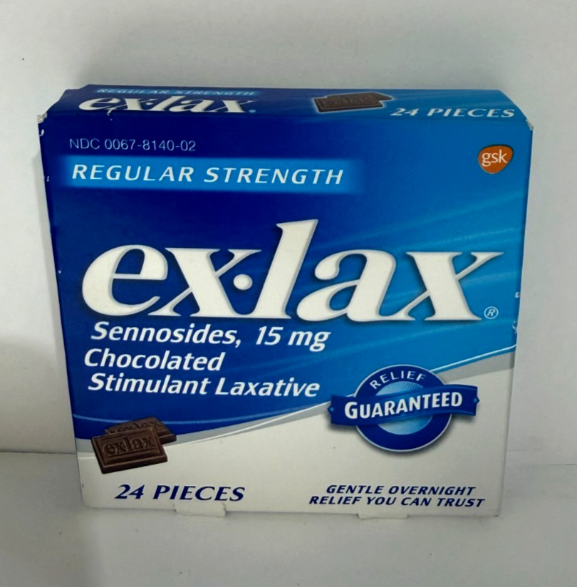 Ex Lax Chocolate Pieces Regular Strength 24 ct EXP : 10/27