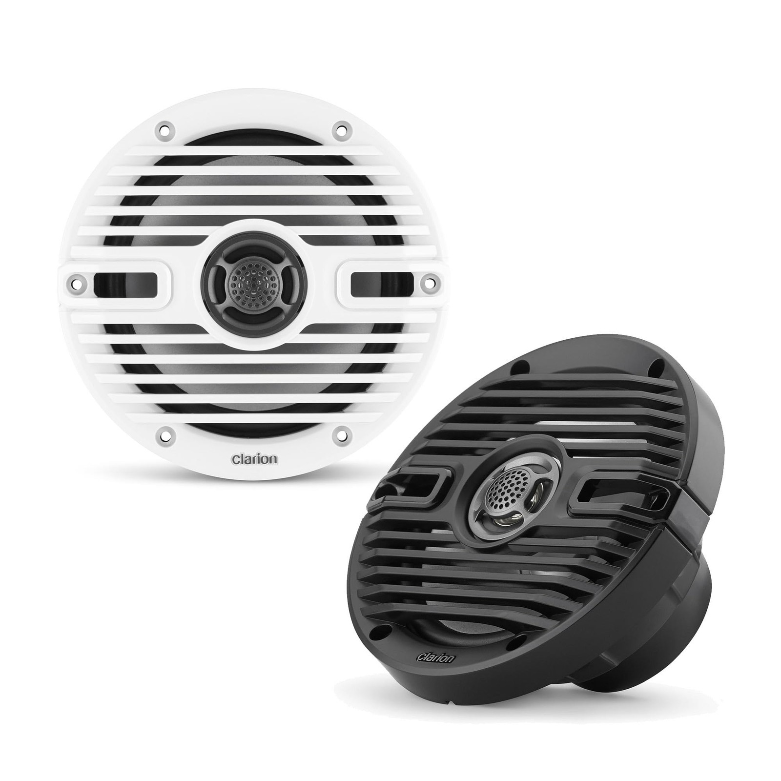 Clarion CMS-651-CWB 6.5-inch Coaxial Marine Speakers 30W RMS Power Black