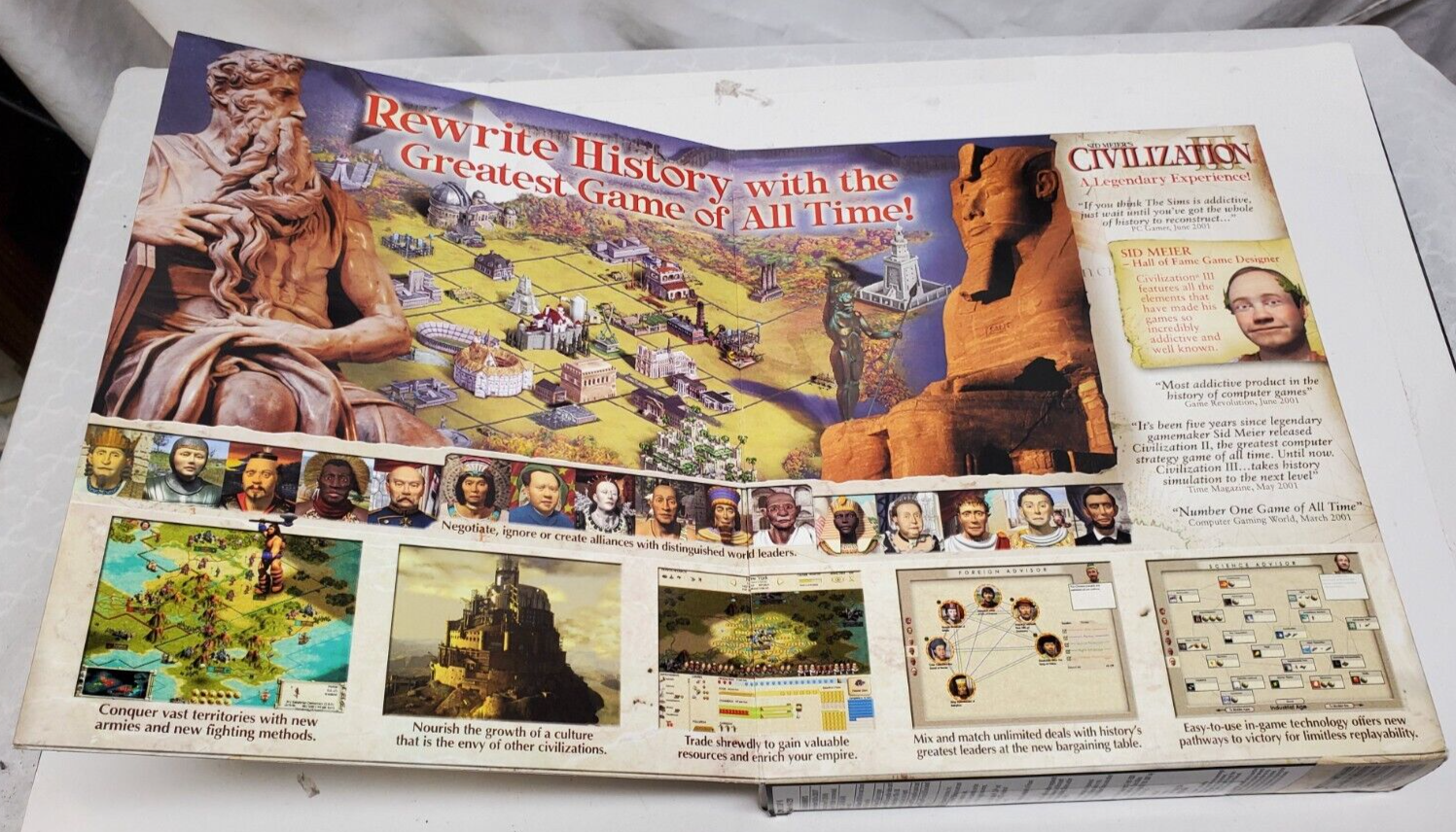 Infograms Sid Meir's, Civilization III & II Win 95/98/Me/XP/2K Big Box
