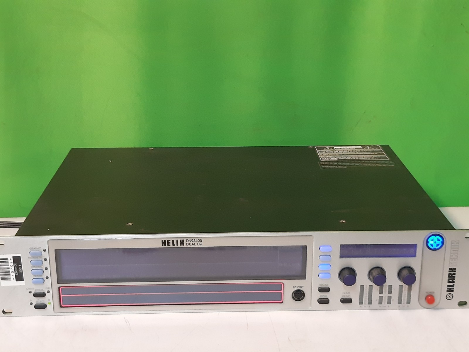 Klark Teknik DN9340 Helix Digital 2-Ch 1U Rack Equalizer Graphic/Parametric