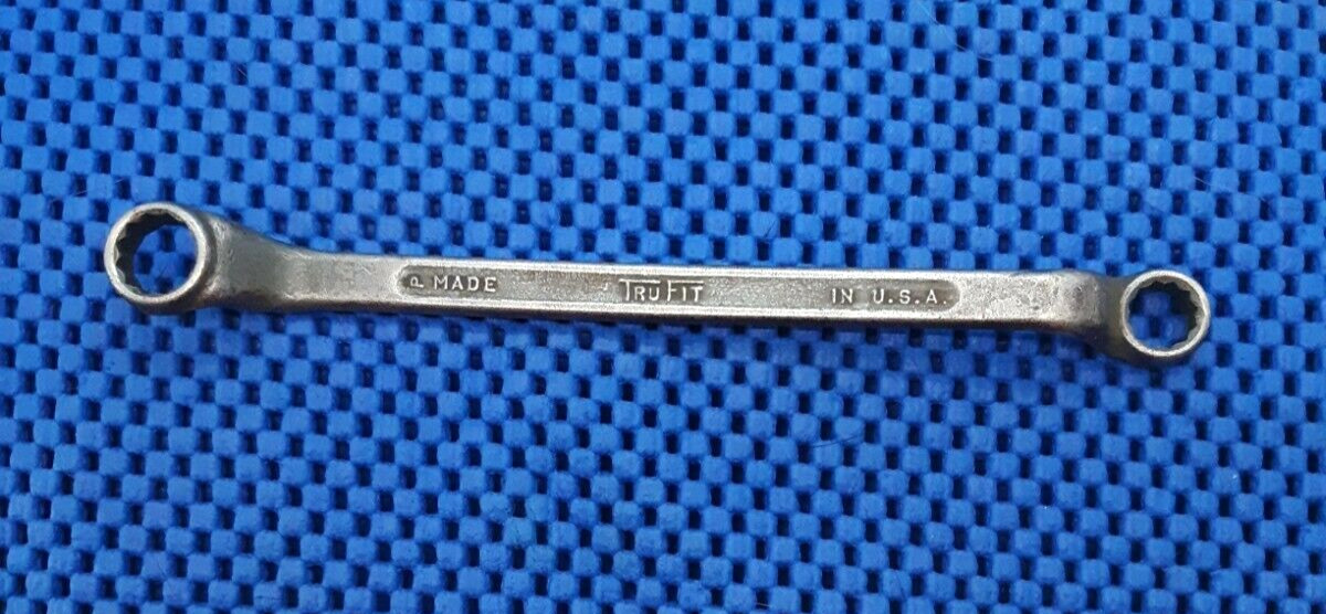 Vintage TruFit 3/8" x 7/16" Offset Boxed End Wrench 12 Point USA