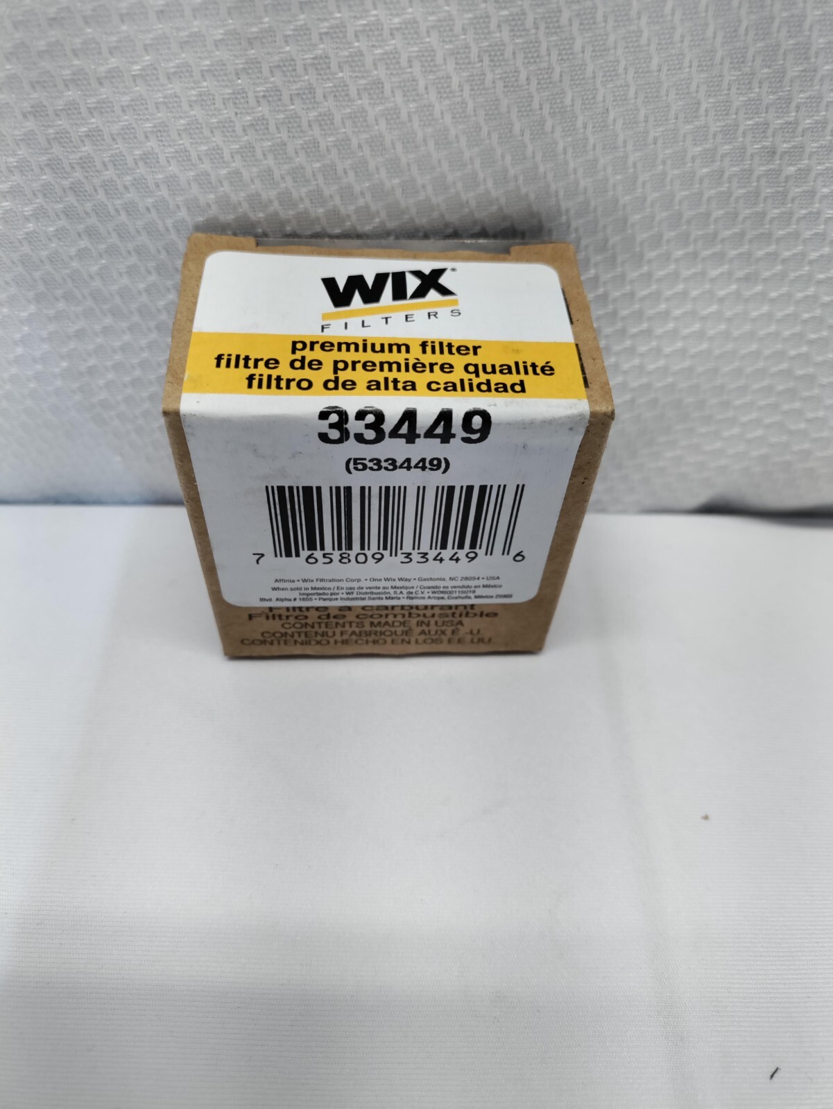 Wix Heavy Duty In-line Premium Fuel Filter 33449 ( 533449 ) Made In The USA