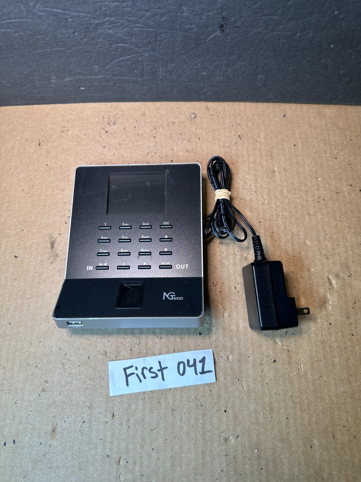 (Used) NGTeco W2 Fingerprint Time Clock Punch with USB For Office Employee