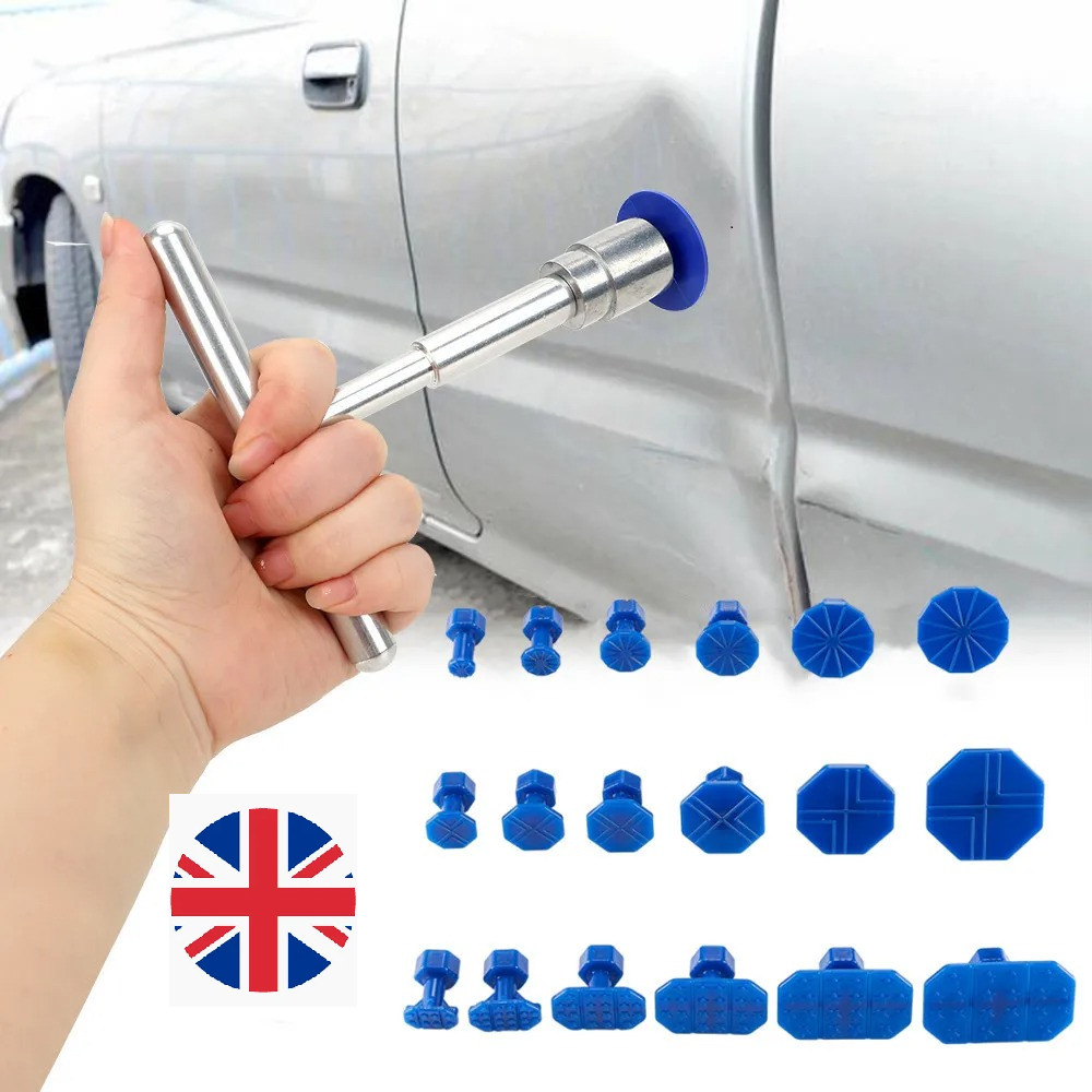 18pcs Car Dent Puller Removal Body Paintless Hail Repair Lifter Tab Tool Kit UK