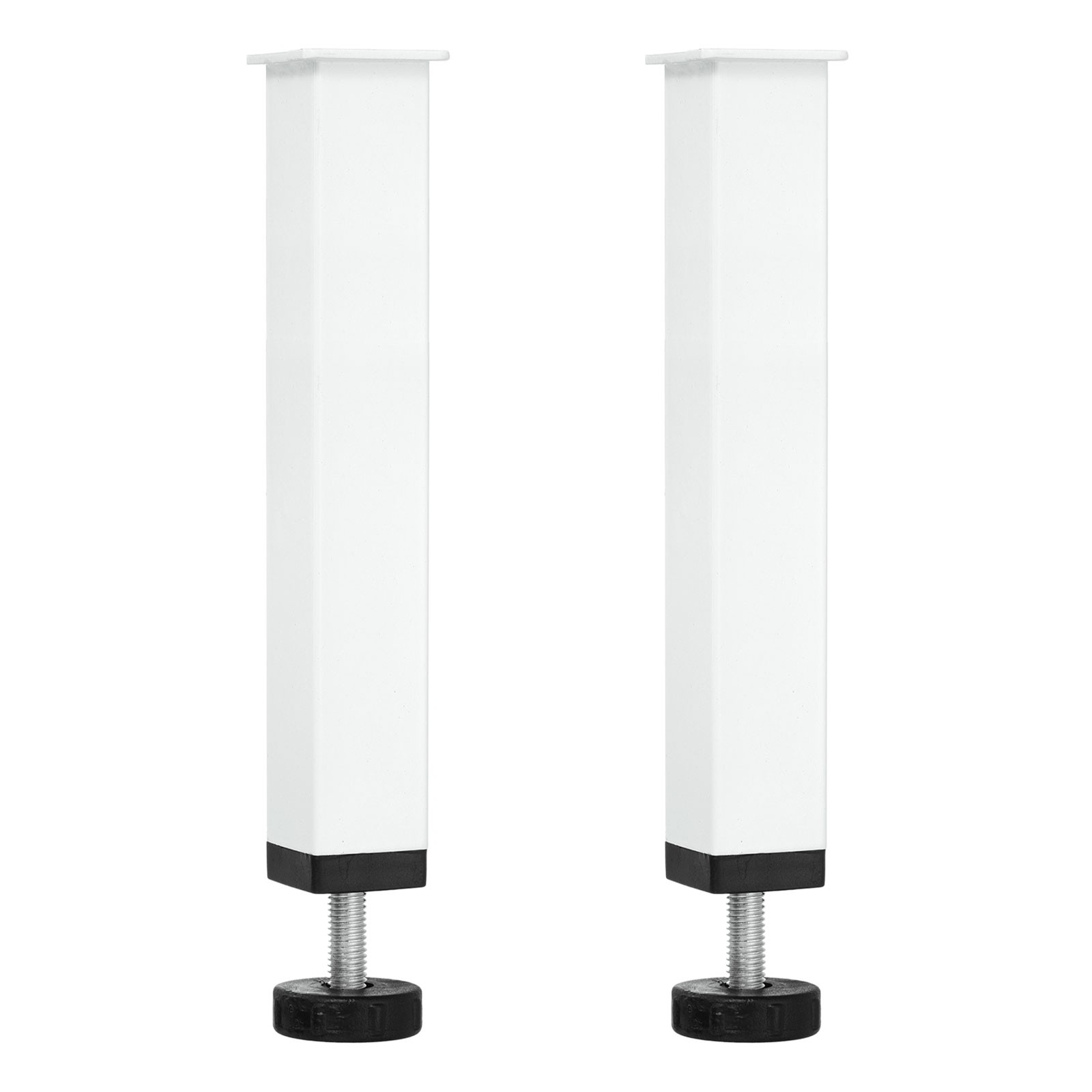 2 Pcs Adjustable Height Center Support Leg, 8" Bed Support Legs, White