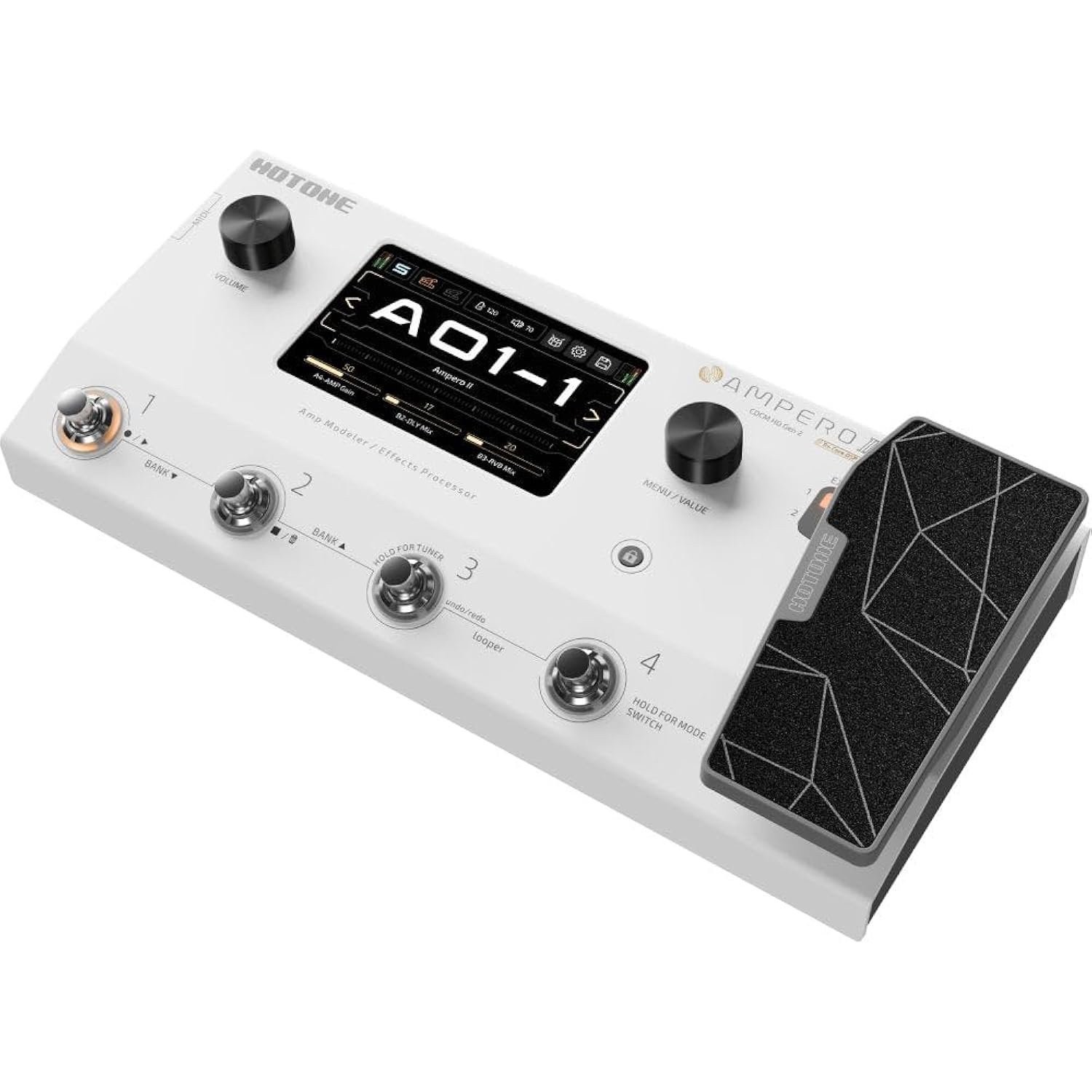 Hotone Ampero II MP-350 Guitar Effects Processor Amp Modeler Multi Effects...