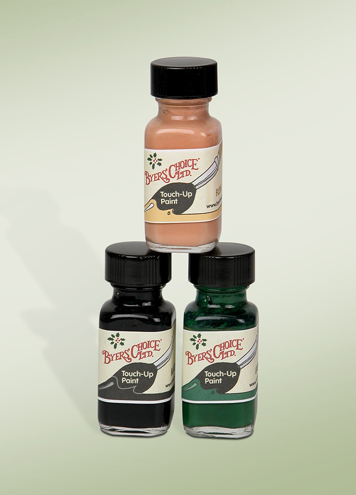 Authentic Byers Choice Caroler Touch Up Kit 3 Bottles of Paint Flesh-Green-Black