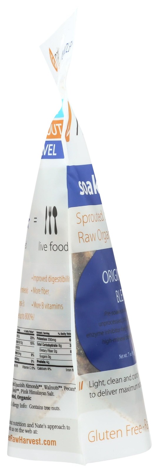 Nates Raw Sprouted Mixed Nuts, 7 OZ