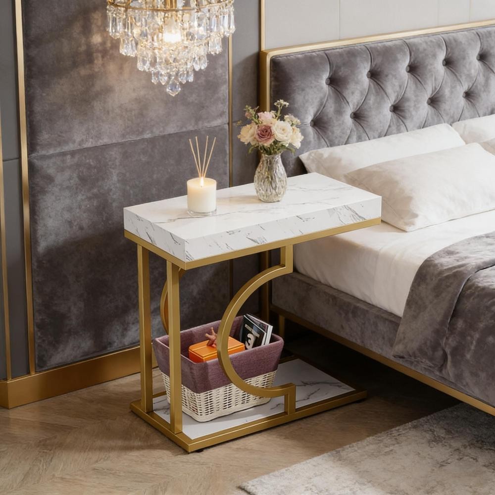 Compact Hall Table,Bedside Table,End Table for Living Room, Bed Room