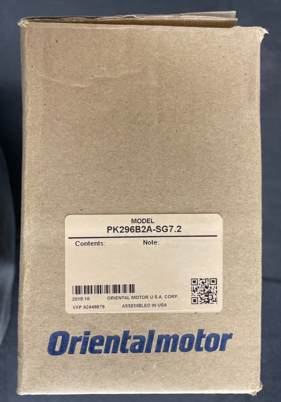 Oriental Motor Stepper Motor PK296B2A-SG7.2