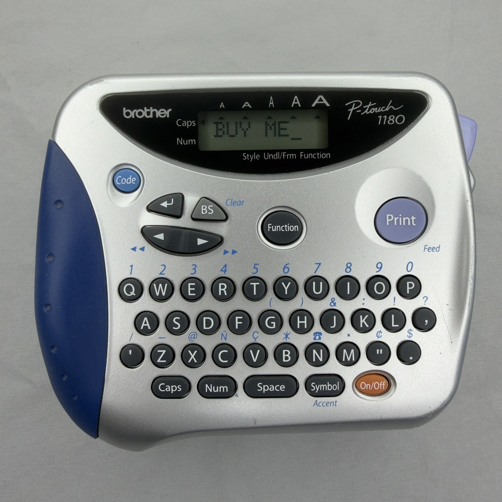 Brother P-Touch  PT-1180 Electronic Labeling System Tested *W/BATTERIES & TAPE*
