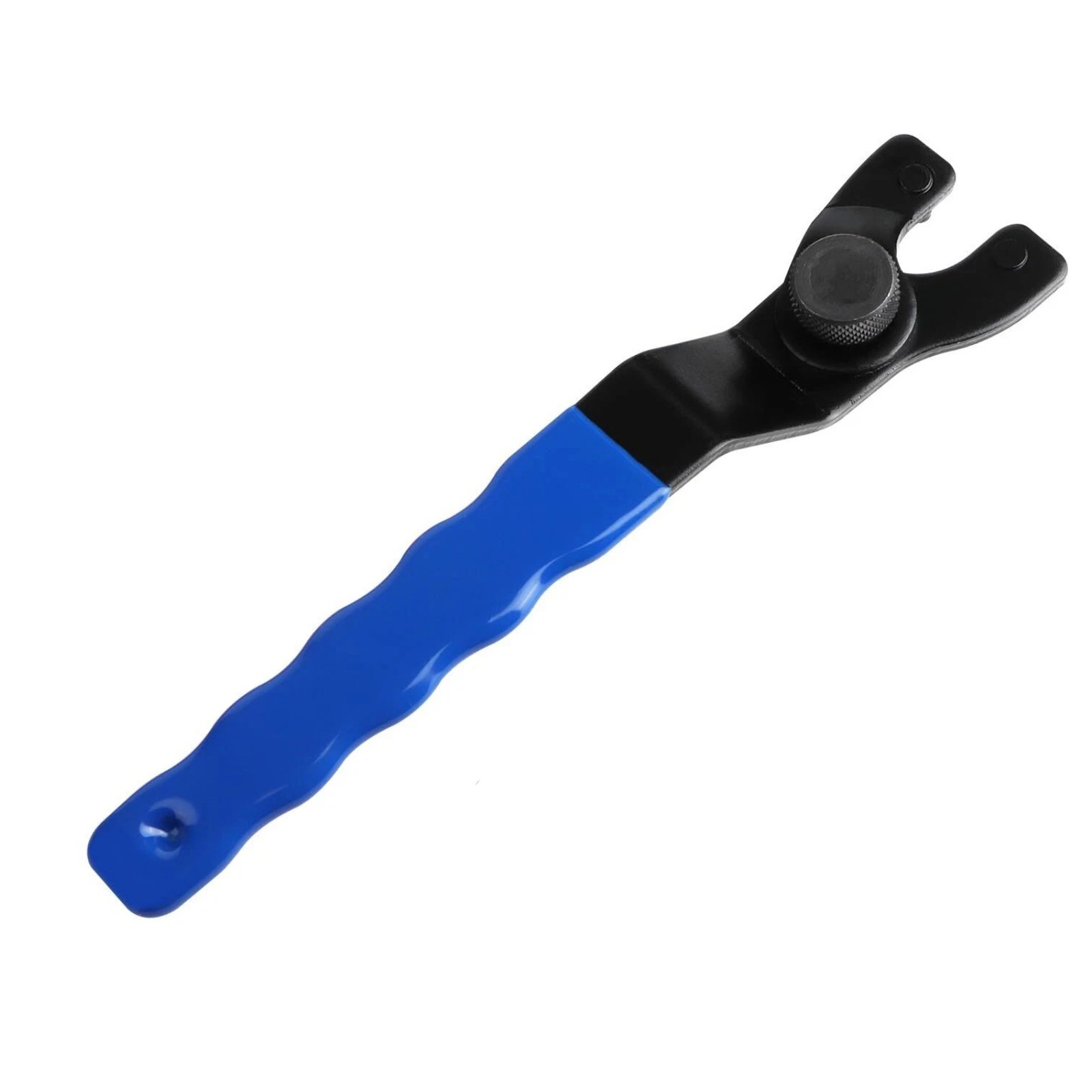 All-Purpose Pin Spanner Tool Adjustable for Grinder Nut Removal Rubber Handle