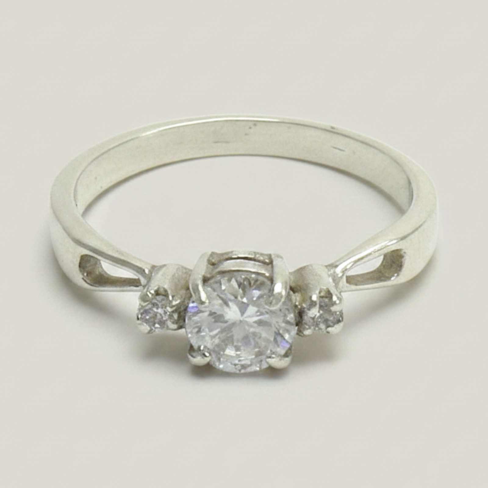 Sterling Silver Ring Solid 925 With Cubic Zirconia Perfect Quality Empress