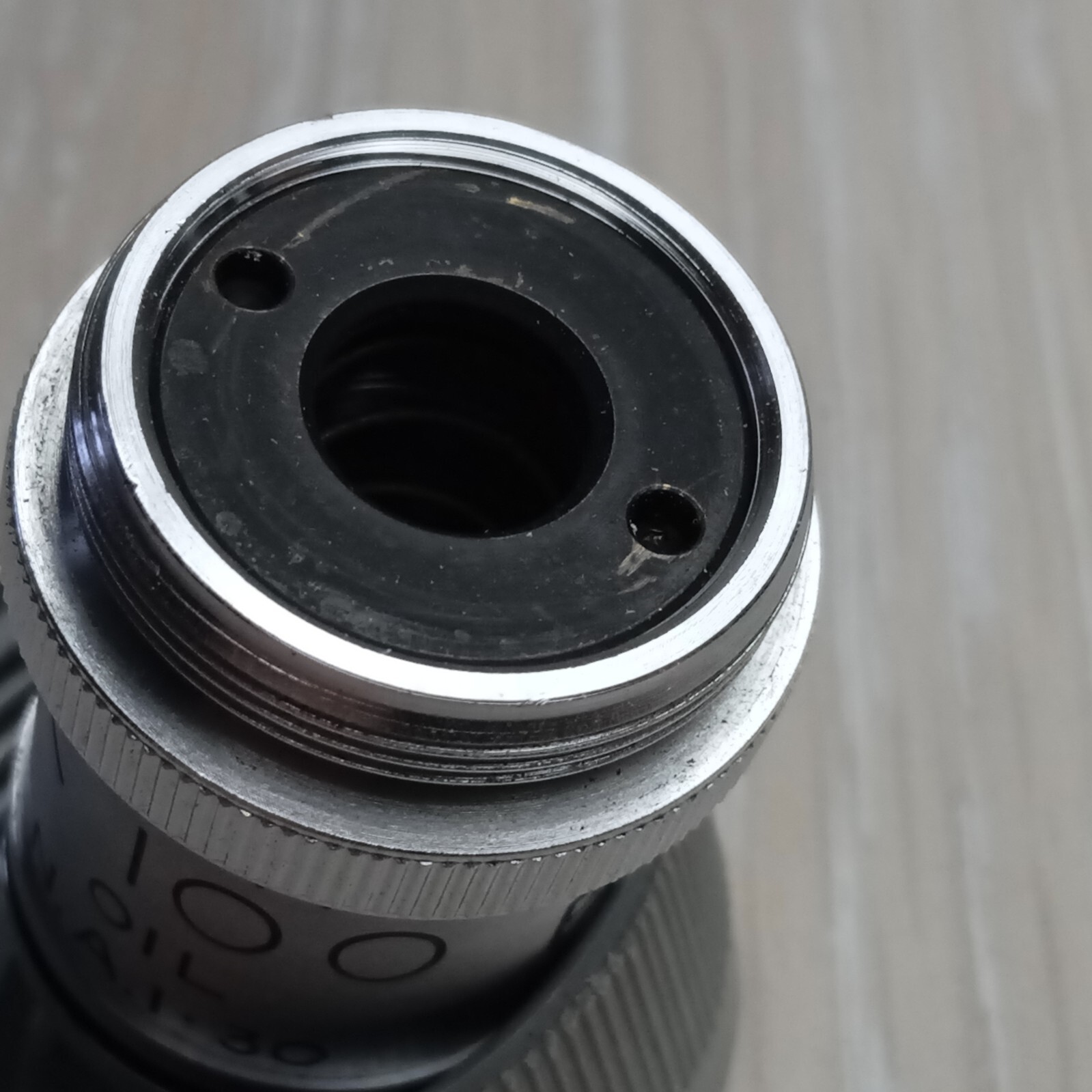 MICROSCOPE OBJECTIVE Lens 100x PH3 N.A. 1.30 OEL 2MM GZ #0185