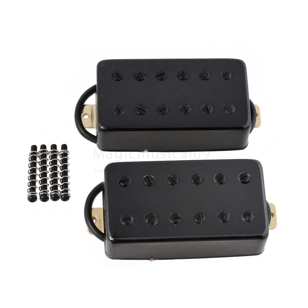 2PCS Double Coil Humbucker Pickups For Les Paul 6 String Guitar 12LP