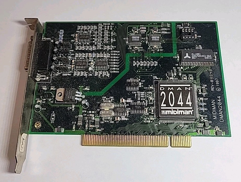Vintage 1997 Midiman DMAN 2044 PCI Audio Interface REV-B9848
