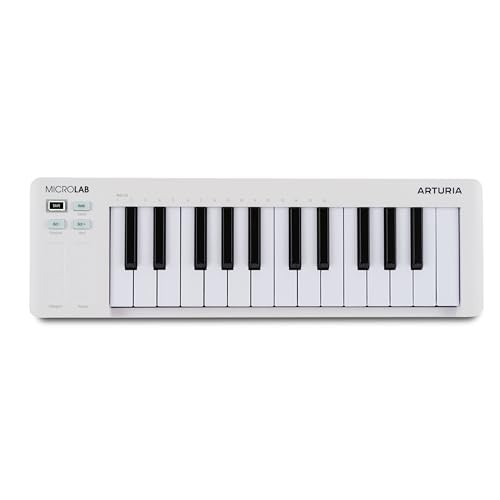 MicroLab Mk3 - Universal MIDI Controller for Music Production - White