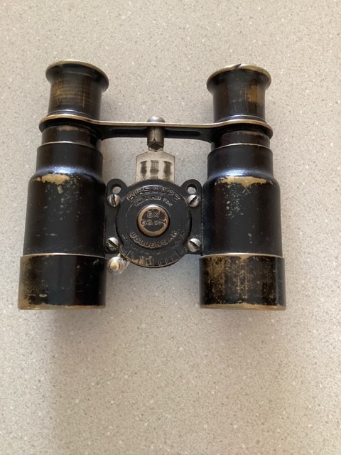 Antique compact binoculars Biascope Wollansak 6X