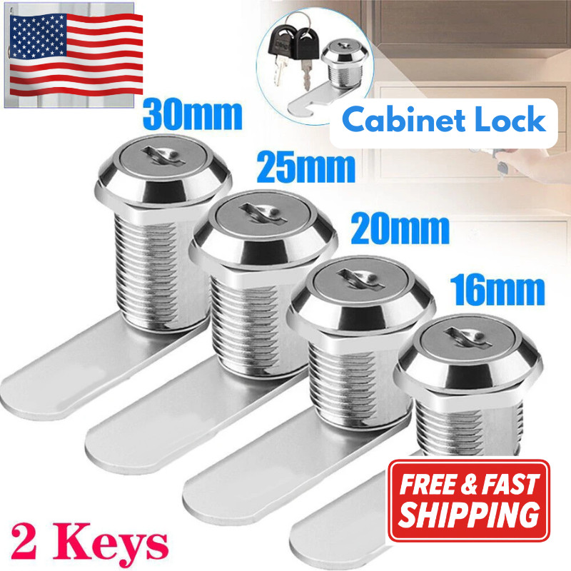 Cabinet Cam Lock Keyed Different Mailbox Tool Box Drawer Locker 16 20 25 30mm