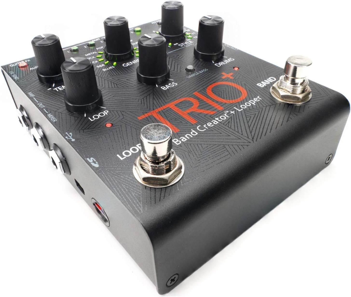 Digitech Trio+ Band Creator Looper with Patch Cables Power Supply