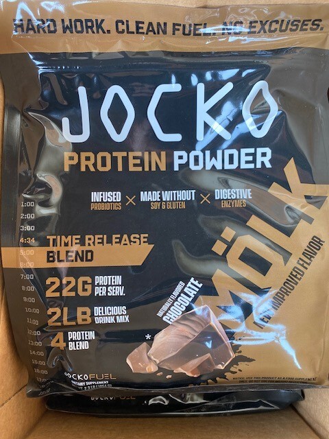 Jocko MOLK Whey Casein Protein Blend Powder 22g Protein Bag - Chocolate - 2 Lb