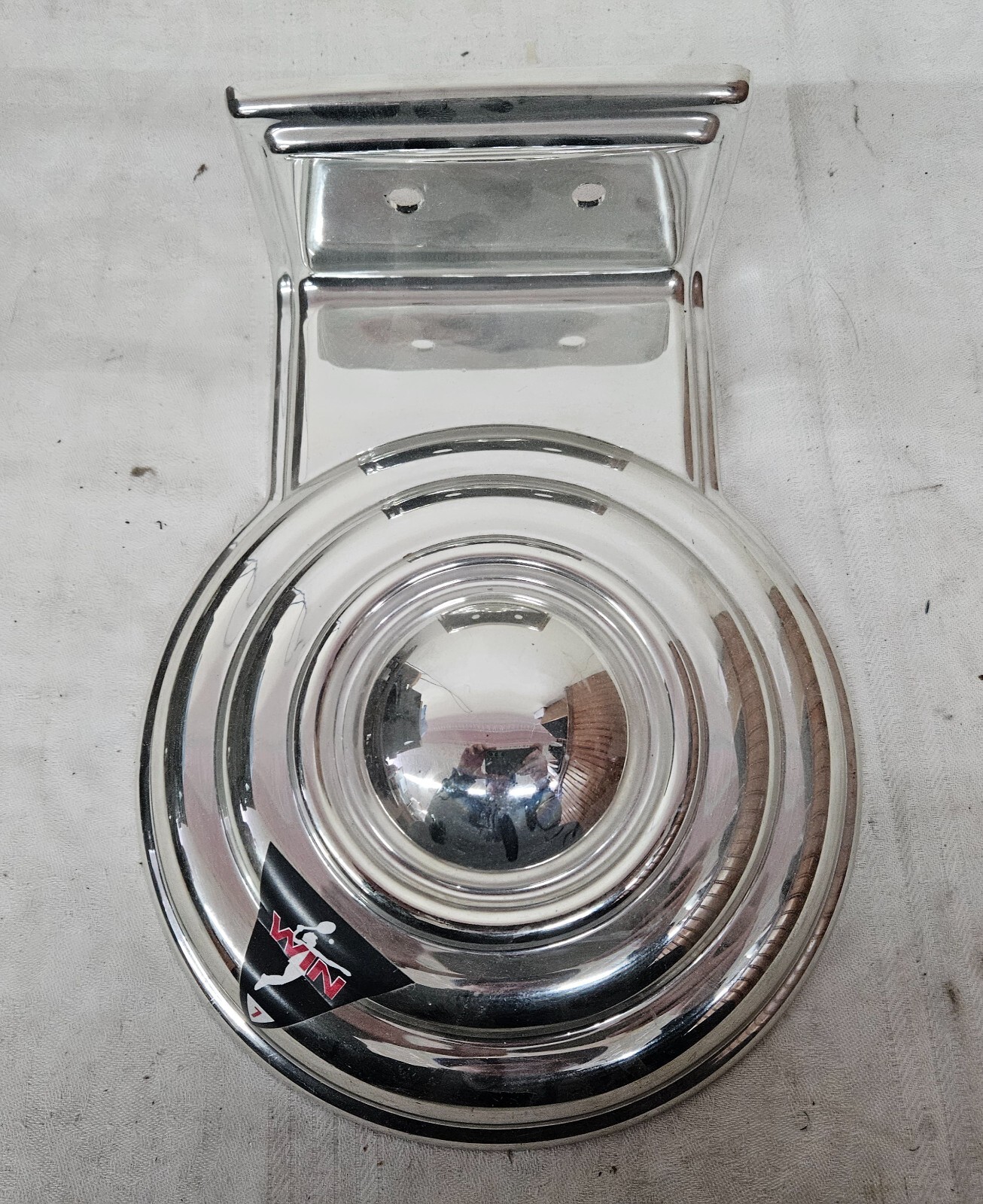 Sammy SPORTS ARENA Arcade Carousel Wheel LEFT Chrome Cover w TENNIS Sticker