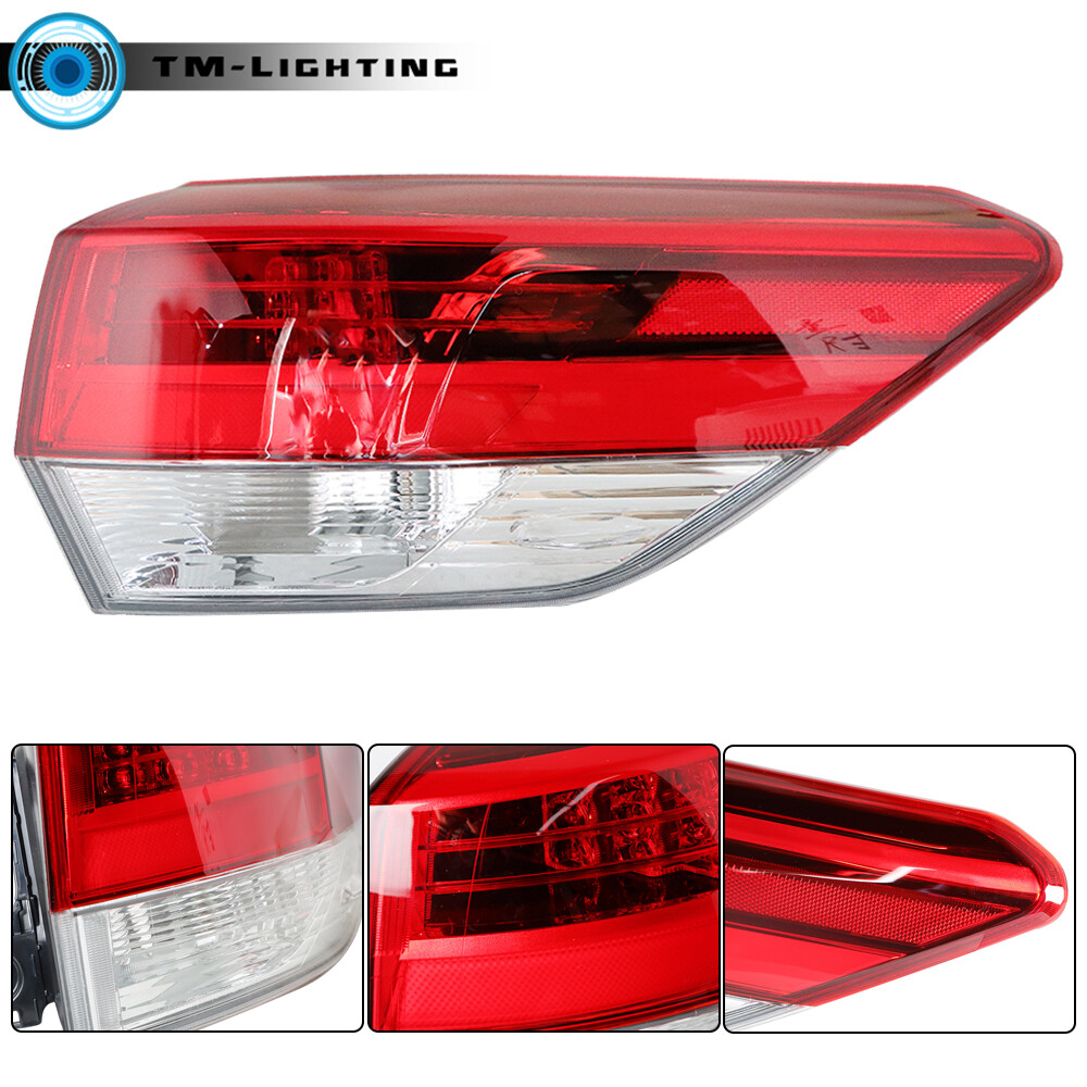 For 2017 2018 2019 Toyota Highlander Tail Light Lamp Passenger Right Side Outer