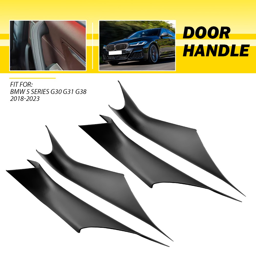 Driver & Passenger Black Handles Inner Trim Door Pull Handle For BMW G30 G31 G38