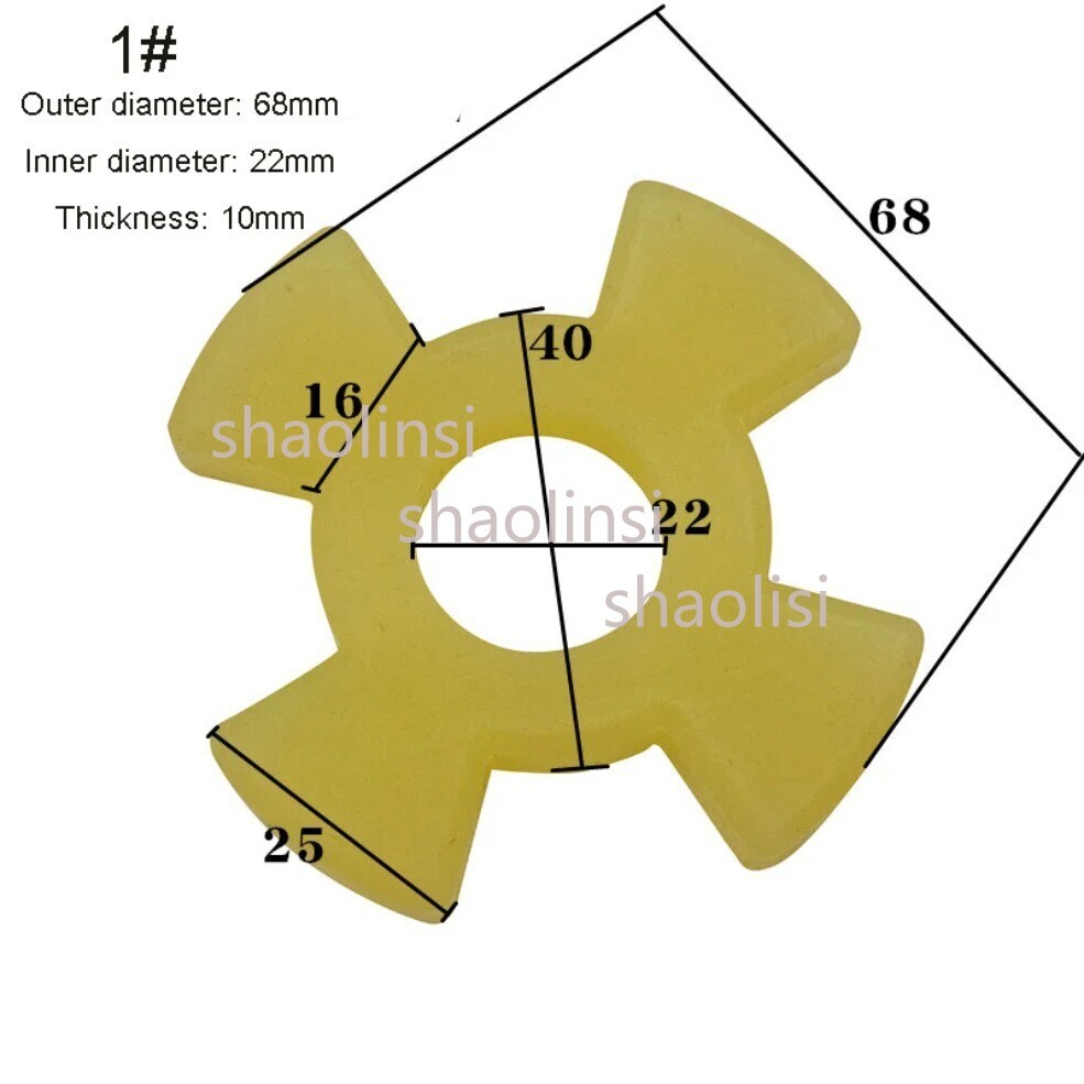 Grinding Machine Cross Rubber Pad Spindle Coupling Shockproof Pad Spindle Gasket