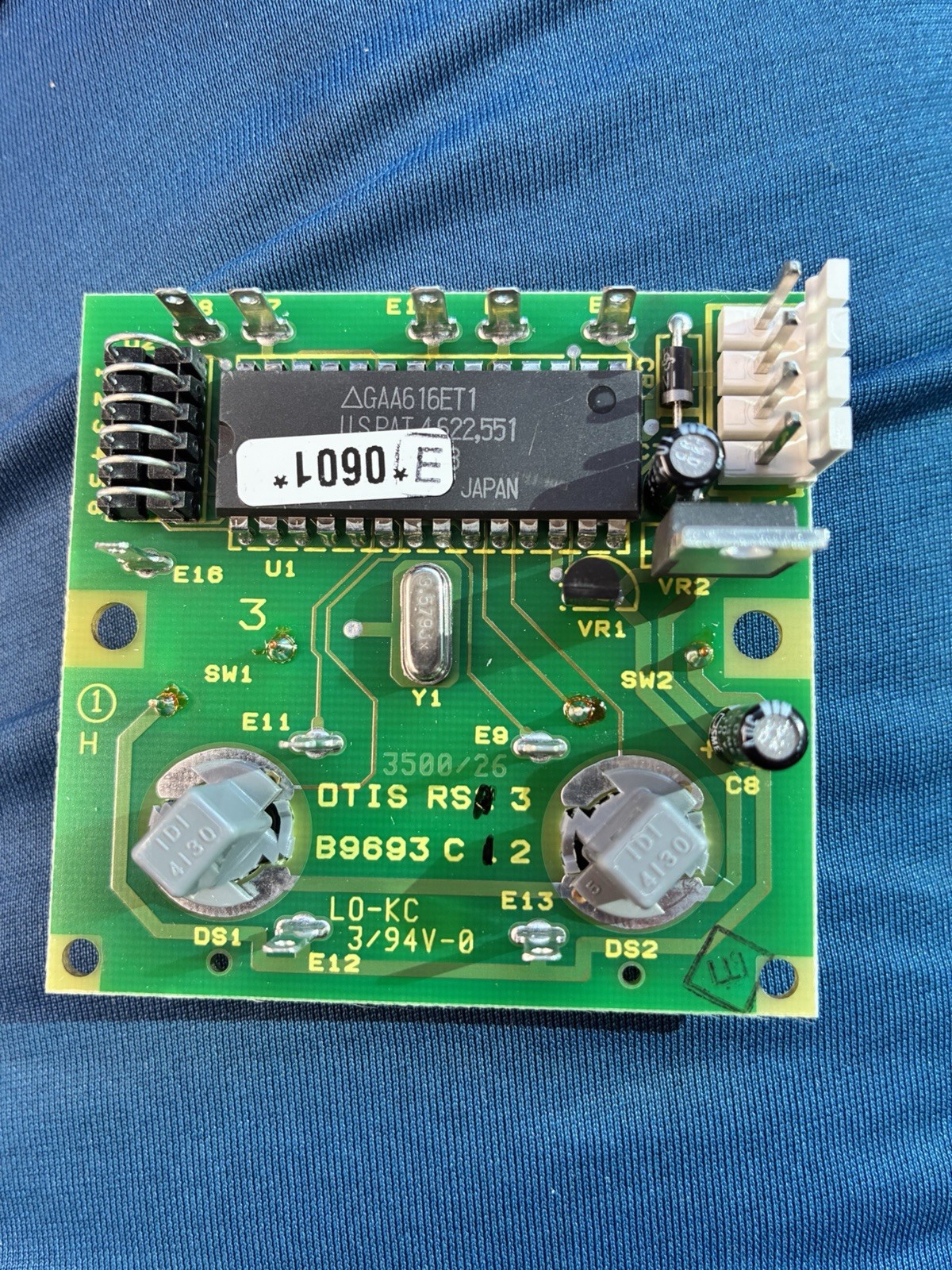 Otis RS3 Remote Station PCB Board B9693 C12 GAA616ET1 OEM Elevator Control