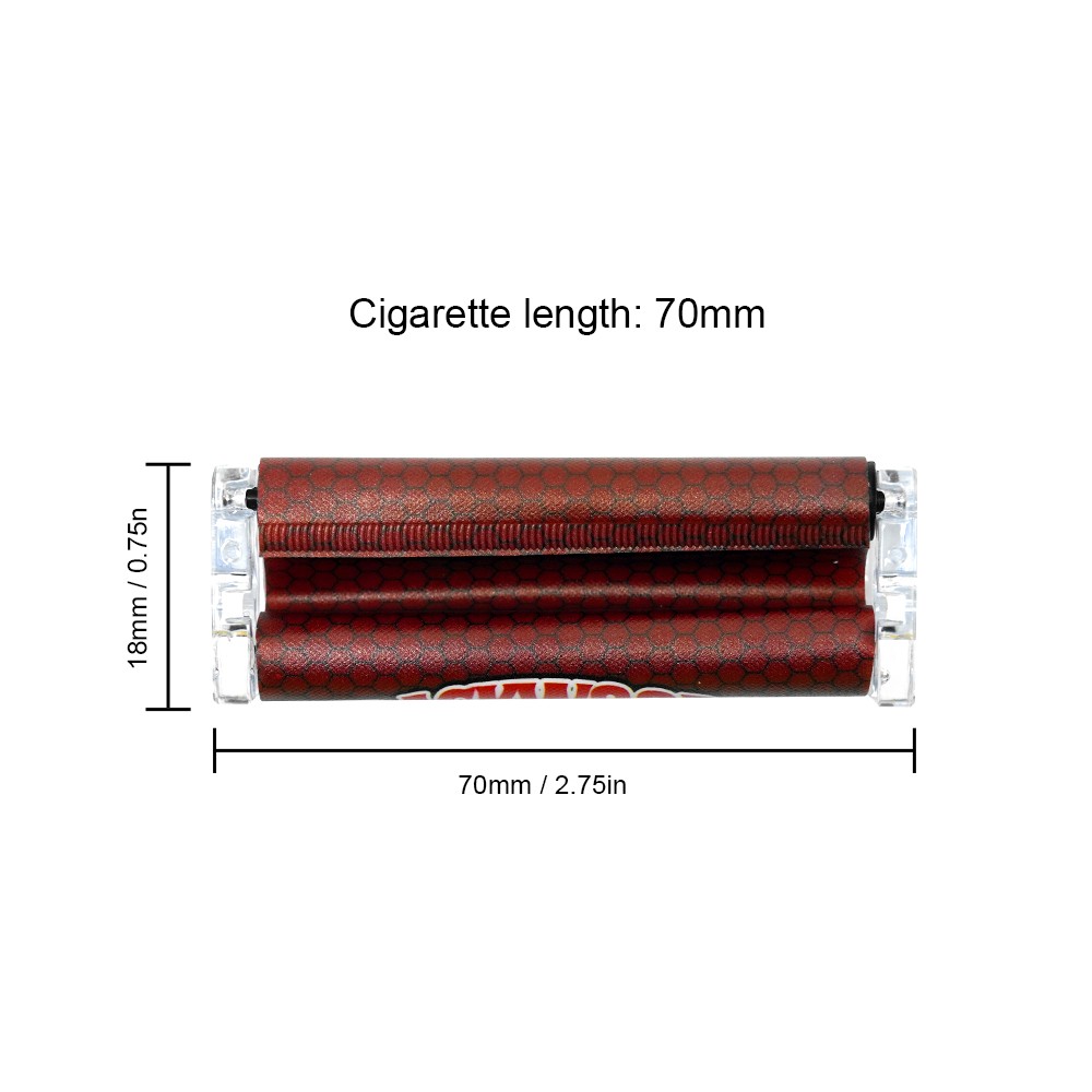 70mm Handroll Cigarette Rolling Machine Durable Plastic Tobacco Roller