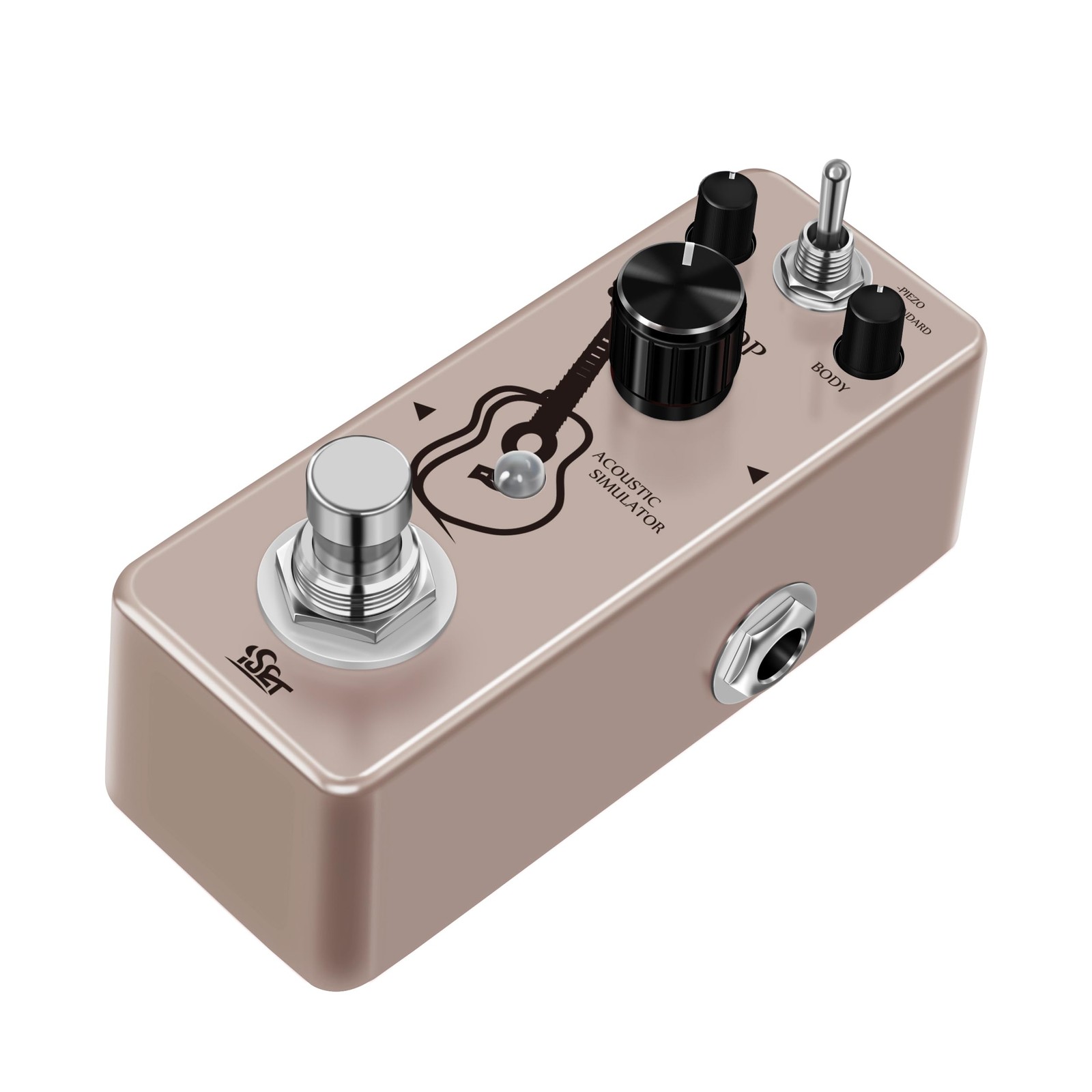 ISET Mini Accoustic Guitar Simulator Pedal For Electrical Lemon Compressor