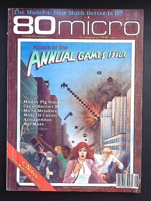 Vintage Lot of 8 - 80s Microcomputing TRS-80 Computer Magazines 1983