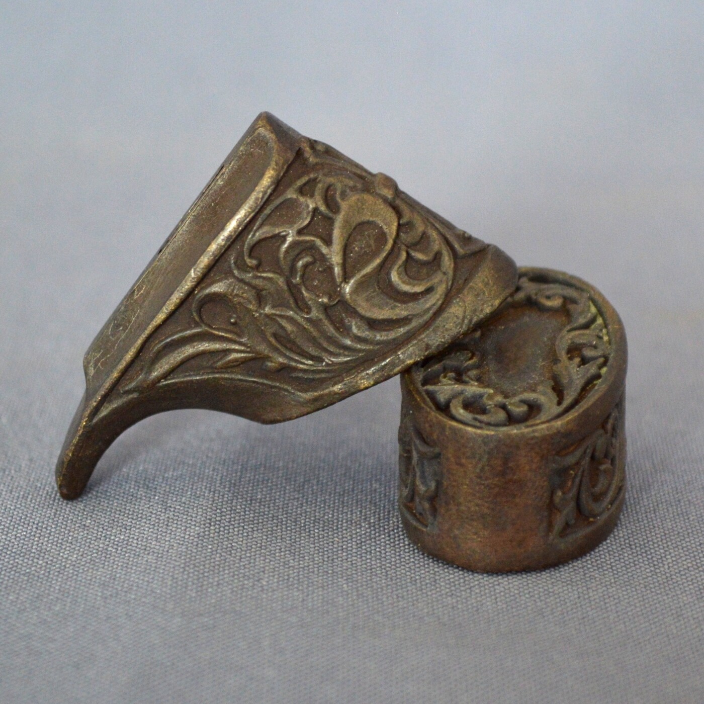 " SET #2 " CASTING SOLID BRONZE SET FINGER GUARD BOLSTER & POMMEL CUSTOM MAKING