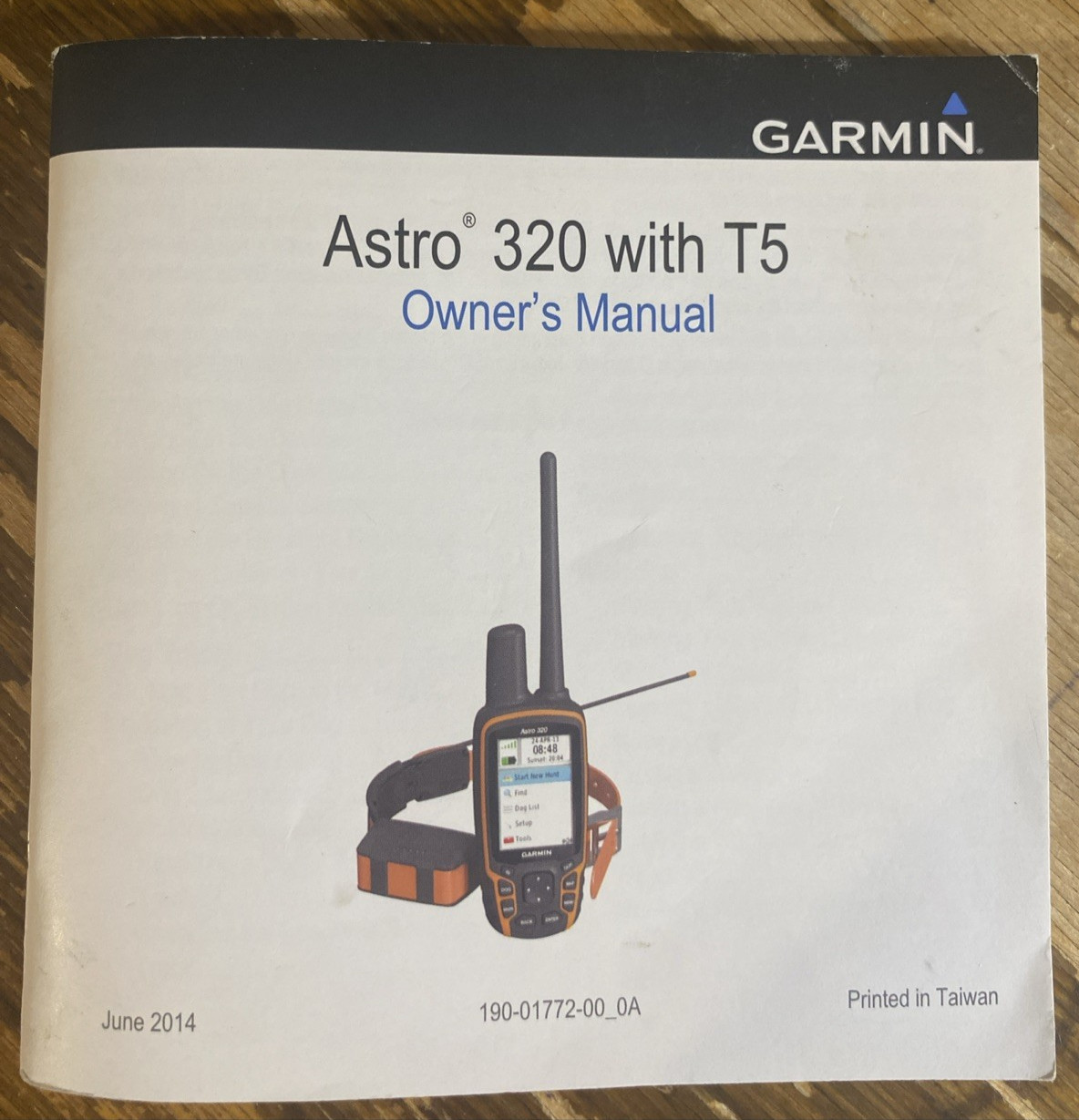 Garmin Astro 320 with T5 - OWNERS MANUAL ONLY