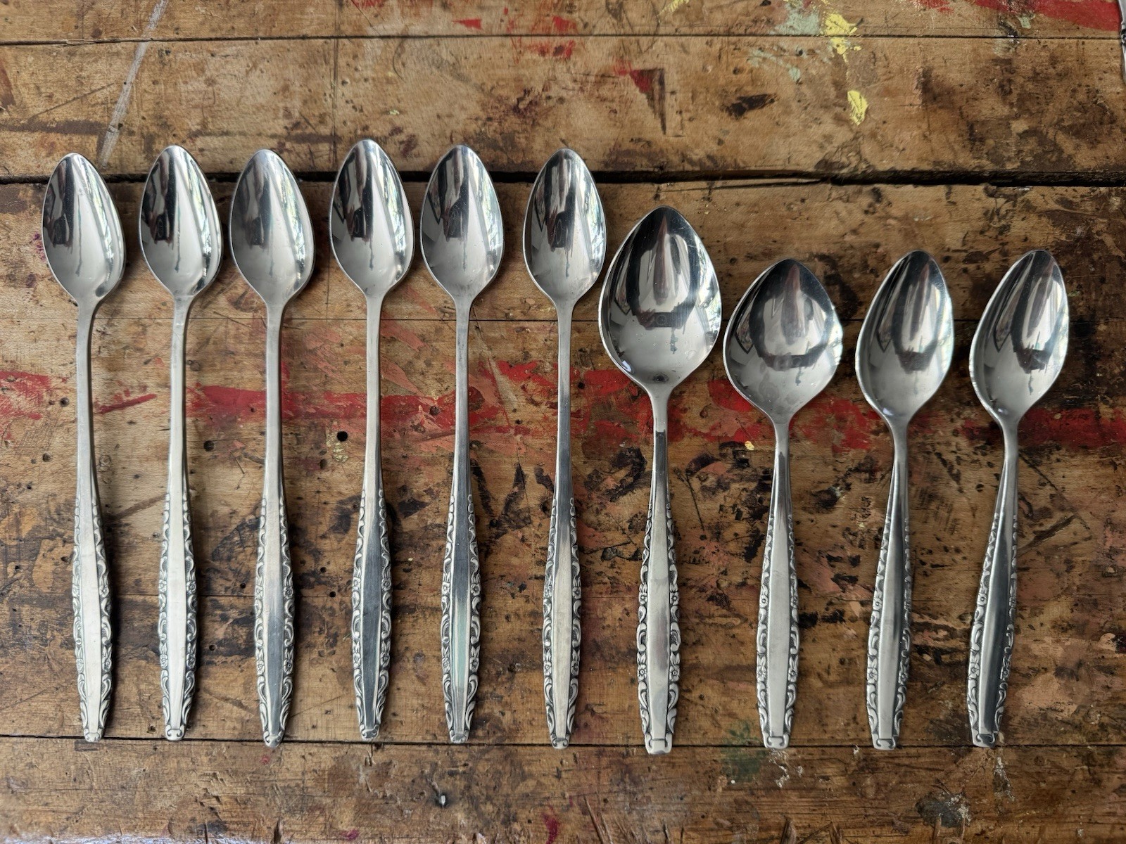 MCM  Northland Love Story Stainless Flatware Mixed Set (set Of 10)