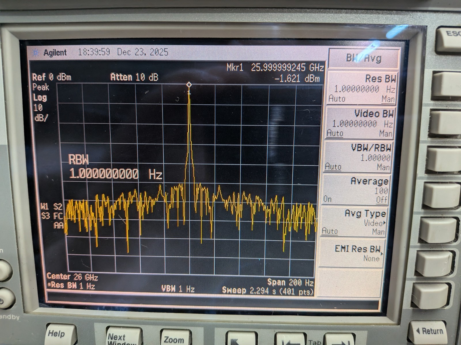 👍Agilent HP Keysight E4407B Spectrum Analyzer 26.9 GHz Loaded Opts! Cal+DATA👍
