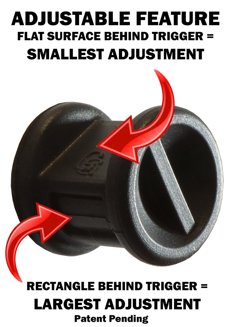 Garrison Grip Adjustable Micro Trigger Stop Fits Kel-Tec PF-9 Red (s22)