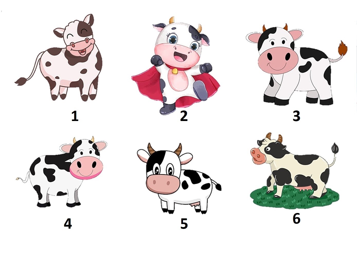 Personalized Address Labels Farm Country Cartoon Cows (FA 12)