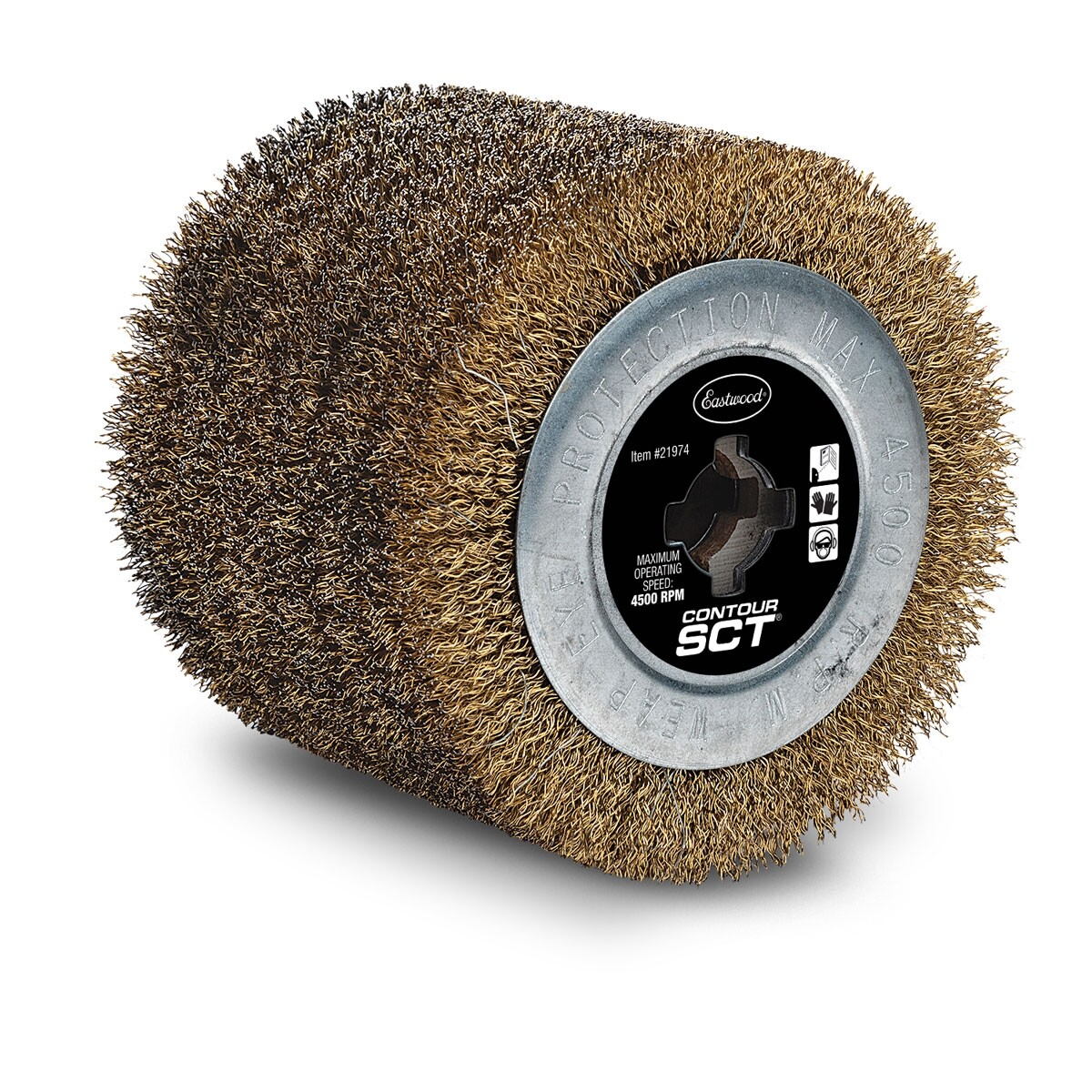 Eastwood CONTOUR SCT Steel Wire Drum Metal Hub For Heavy Rust and Scale Removal